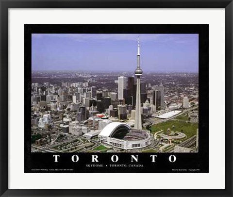 Framed Toronto, Canada - Blue Jays at Skydome by Brad Geller