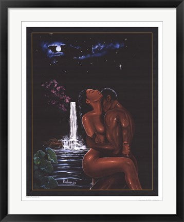 Framed Moonlight Love by Kolongi Brathwaite | 22 x 18