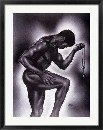 Framed Lock and Key (Male) by WAK – Kevin A. Williams | 32 x 24