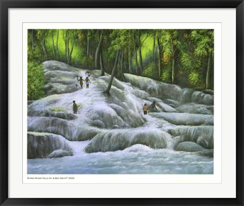 Framed Dunns River Falls by Geo Smith | 24 x 32