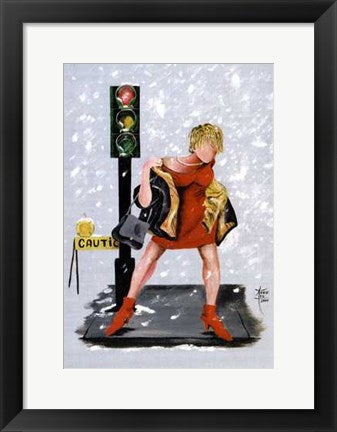 Framed Red Alert Power Surge by Annie Lee | 17 x 13