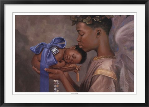 Framed Heaven Sent (Boy) by Henry Lee Battle | 24 x 36