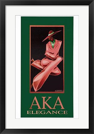 Framed AKA Elegance by Kelly Jackson | 24 x 15