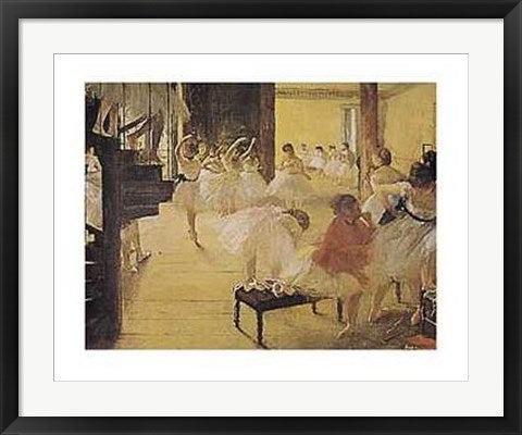 Framed Ballet Rehearsal by Edgar Degas | 22 x 28