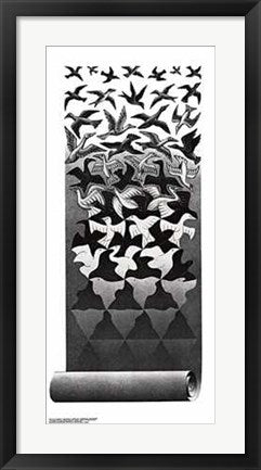 Framed Liberation by M.C. Escher | 29 1/2 x 13 3/8