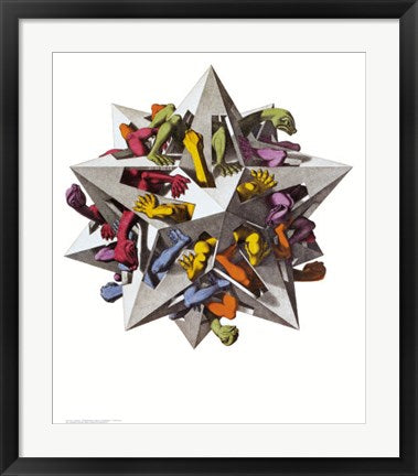 Framed Gravity by M.C. Escher | 25 5/8 x 21 3/4