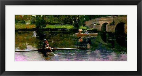 Framed The Bridge at Grez by John Lavery | 16 x 28