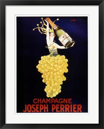 Framed Champagne Joseph Perrier 24 x 18