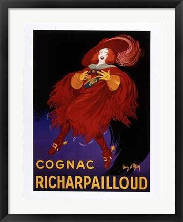Framed Cognac Richarpailloud by Jean D'Ylen | 28 x 22