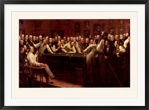 Framed The Billiard Room by Henry O'Neil | 27 x 39