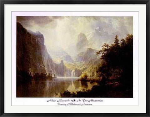 Framed In the Mountains by Albert Bierstadt | 30 x 40