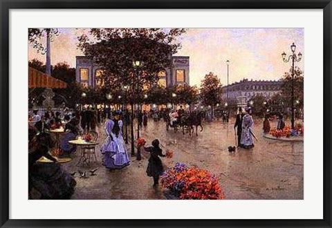 Framed Bustling Boulevard by Christa Kieffer | 24 x 36