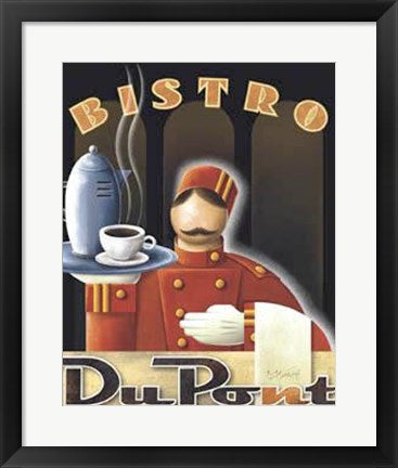 Framed Bistro DuPont by Michael Kungl | 22 x 18
