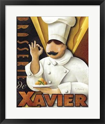 Framed Brasserie de Xavier by Michael Kungl | 22 x 18