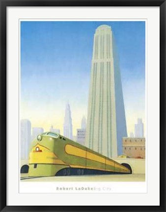 Framed Big City by Robert LaDuke | 33 x 25