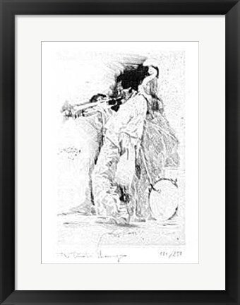 Framed Miles Davis by Robiati Maurizio | 19 ¾ x 13 5/8
