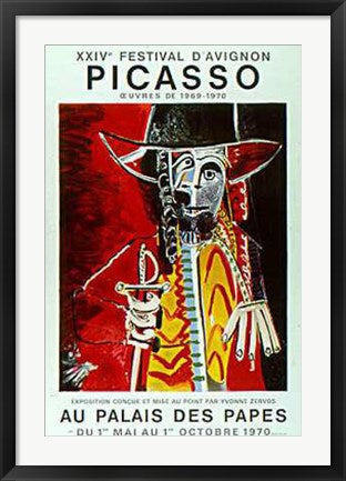 Framed XXIV Festival d'Avignon by Pablo Picasso | 29 7/8 x 20 5/8