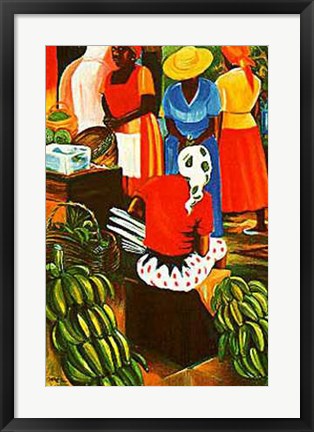 Framed Banana Vendor by Bernard Hoyes | 24 x 18