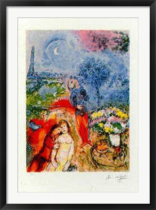 Framed Serenade by Marc Chagall | 34 7/8 x 24 3/8