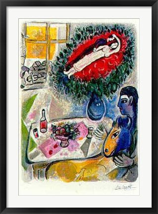 Framed Reverie by Marc Chagall | 35 x 24