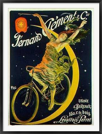 Framed Clement Cycles by Pal - Jean de Paleologue | 52 x 38