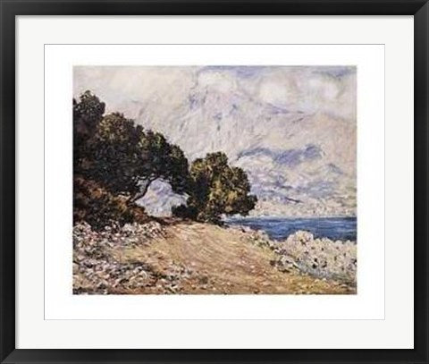 Framed Cape Martin by Claude Monet | 22 x 28