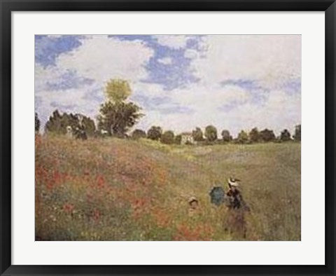 Framed Corn Poppies, 1873 by Claude Monet | 22 x 28