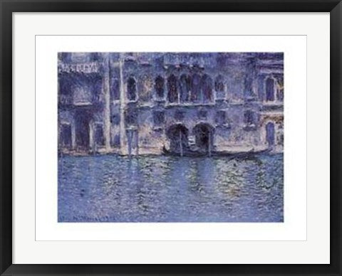 Framed Venice, Palazza da Mula by Claude Monet | 22 x 28
