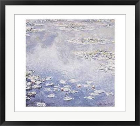Framed Waterlilies by Claude Monet | 22 x 28