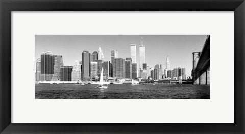 Framed Downtown Panorama by Igor Maloratsky | 13 x 19