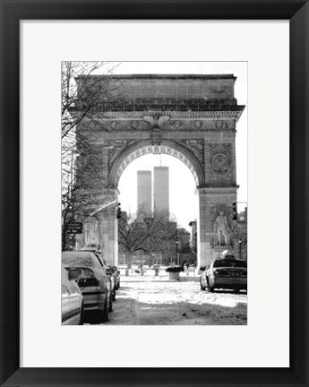 Framed Washington Square Arch (b&w) by Igor Maloratsky | 19 x 13