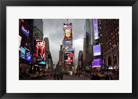 Framed Evening on Times Square by Igor Maloratsky | 13 x 19