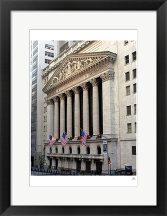 Framed New York Stock Exchange by Igor Maloratsky | 19 x 13