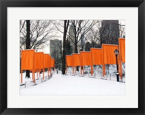 Framed The Gates by Christo, Central Park by Igor Maloratsky