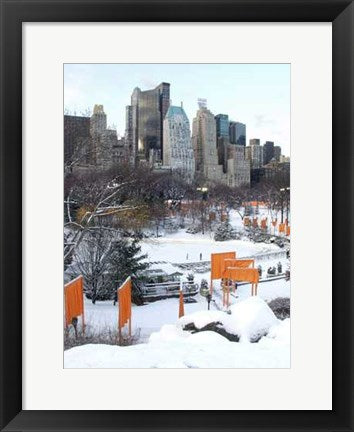 Framed The Gates & Wollman Rink, Central Park by Igor Maloratsky