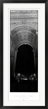 Framed L'Arc de Triomphe by Jim Alinder | 39 3/8 x 13 13/16