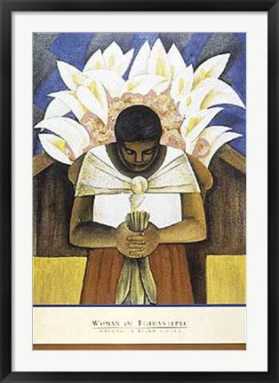 Framed Woman of Tehuantepec by Fernando Diaz | 36 x 24
