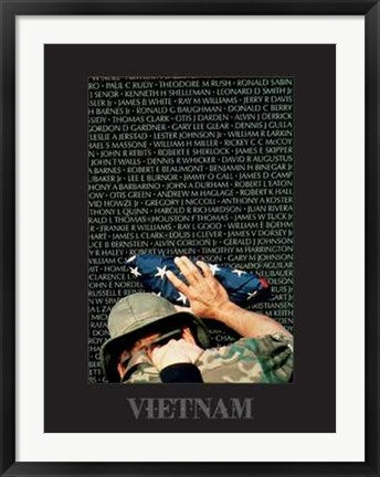 Framed Vietnam Memorial Wall by Peter Marlow | 36 x 24