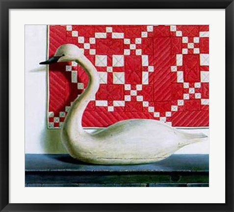 Framed Mute Swan, 1986 by Pauline Campanelli | 29 x 31
