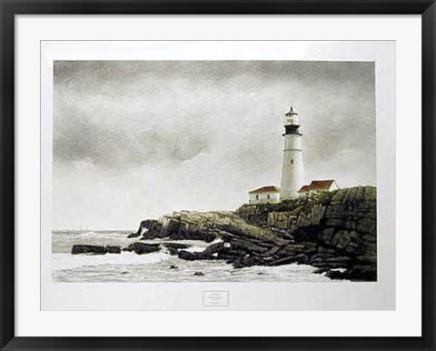 Framed Portland Light by Douglas Brega | 24 x 32