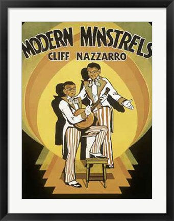 Framed Modern Minstrels 28 x 22