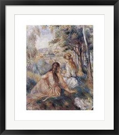 Framed In the Meadow by Pierre-Auguste Renoir | 28 x 22