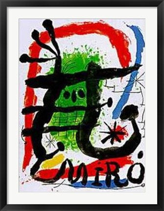 Framed Untitled by Joan Miró | 34 x 24