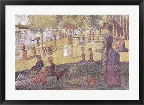 Framed La Grande Jatte by Georges Seurat | 22 x 28