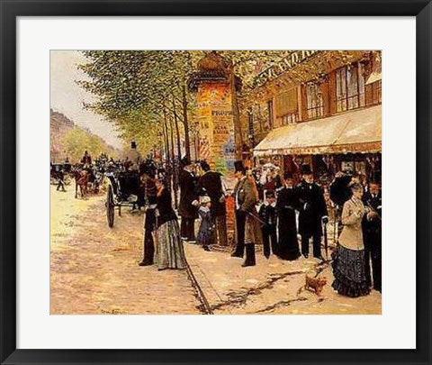 Framed On the Boulevard by Jean Beraud | 20 x 24