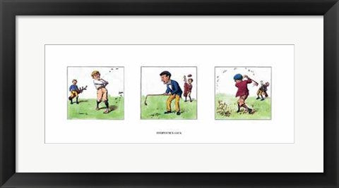 Framed Art Beginners Luck by A.B. Frost | 8 x 20