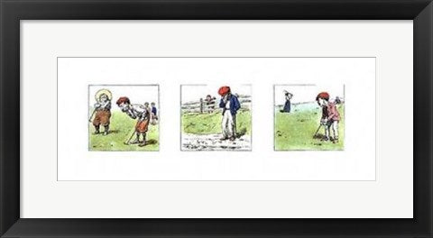 Framed Art Course Hazard by A.B. Frost | 8 x 20