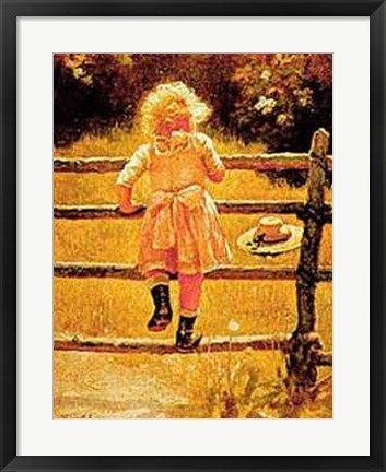 Framed Straw Hat by Franz Wiesenthal | 23 x 19
