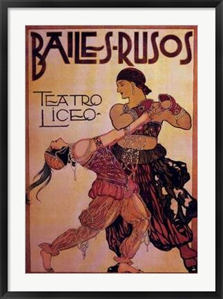Framed Bailes-Rusos 36 x 25
