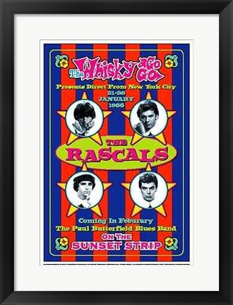Framed The Rascals, 1966: Whisky-A-Go-Go, Los Angeles by Dennis Loren